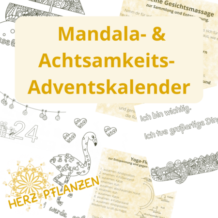 Mandala-&Achtsamkeits-Adventskalender 2021 zum Ausdrucken